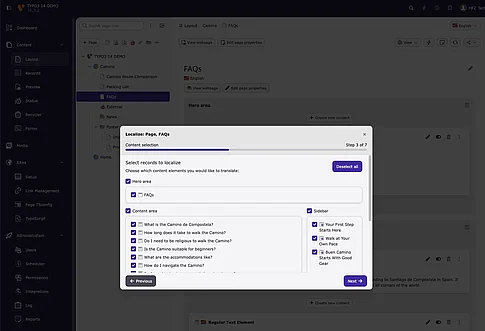TYPO3 14 Translation Wizard