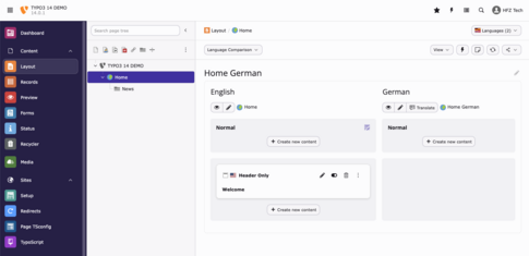 TYPO3 v14 Backend Module