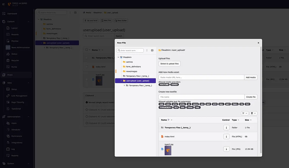  Unified File Creation in a Streamlined Modal Interface