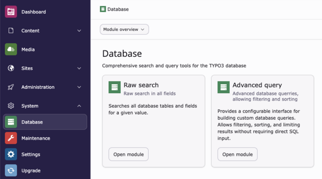 TYPO3 14 Database Searching records Querying data
