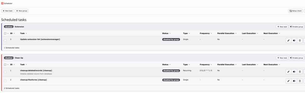Improved Visual Organisation for Scheduler Task Groups