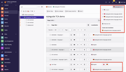 TYPO3 14 Language Selection 2